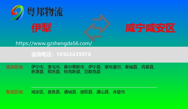 伊犁到咸安区物流专线