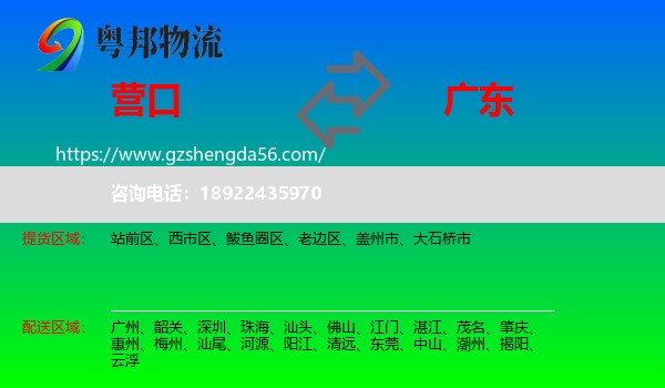 营口到广东物流