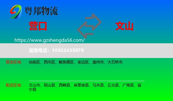 营口到文山物流