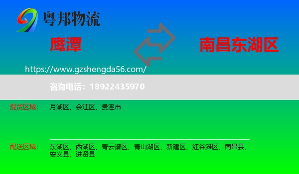 鹰潭到东湖区物流专线