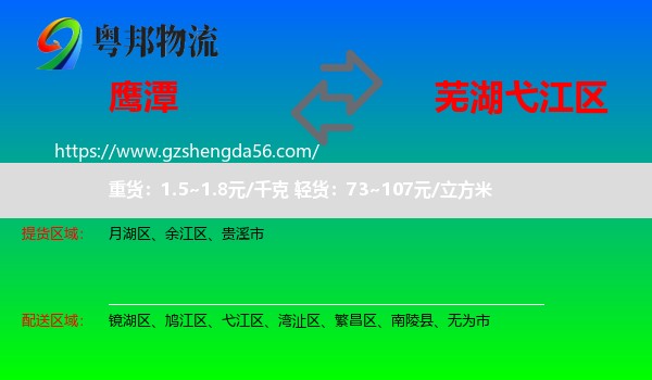 鹰潭到弋江区物流专线