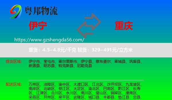 伊宁市到重庆专线