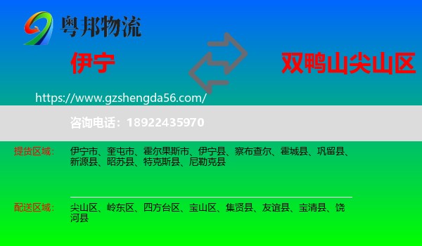 伊宁县到尖山区物流专线