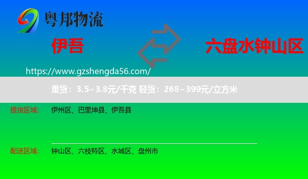 伊吾县到钟山区物流专线