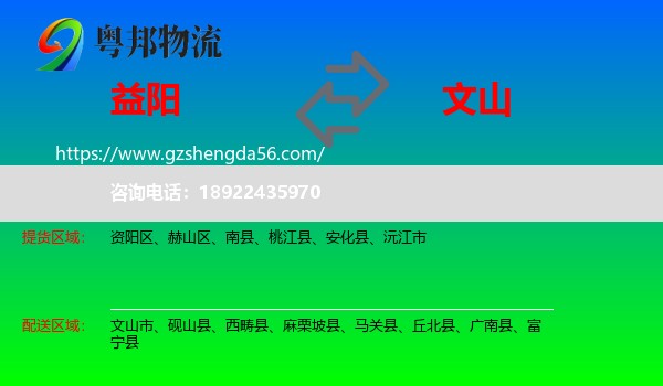 益阳到文山物流