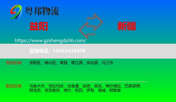 益阳到新疆物流