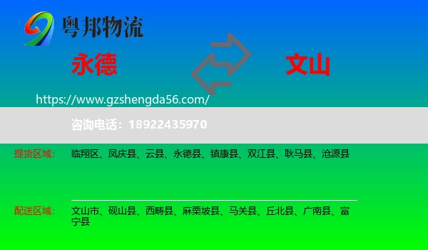 永德县到文山物流专线