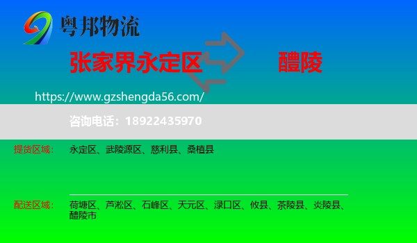 永定区到醴陵市物流专线
