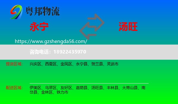 永宁县到汤旺县物流专线