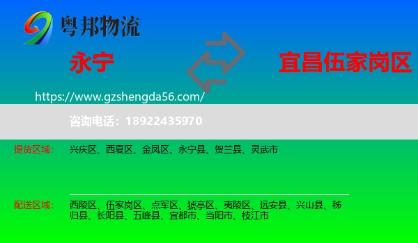 永宁县到伍家岗区物流专线