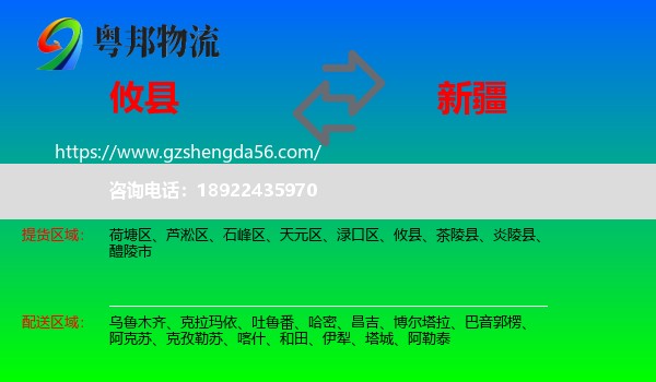 攸县到新疆物流专线