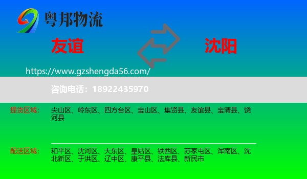 友谊县到沈阳专线