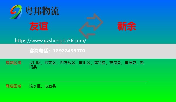 友谊县到新余物流专线