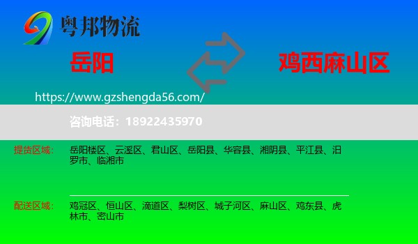 岳阳到麻山区物流专线