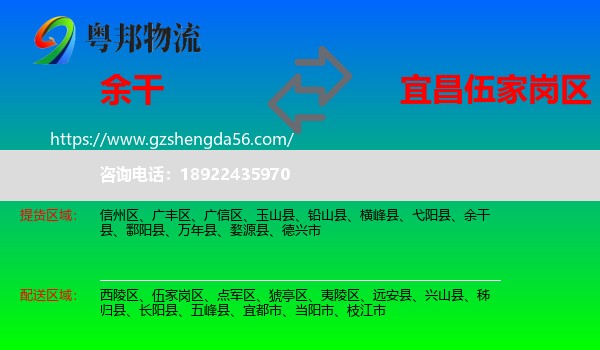 余干县到伍家岗区物流专线