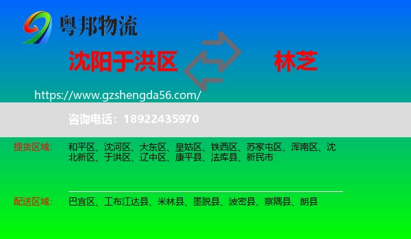于洪区到林芝物流专线