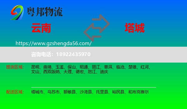 云南到塔城物流专线