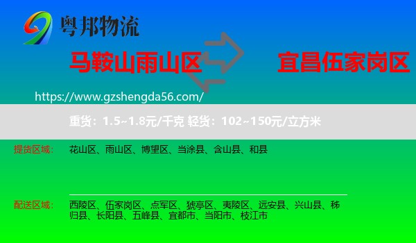 雨山区到伍家岗区物流专线
