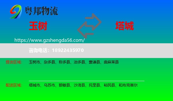 玉树到塔城物流专线