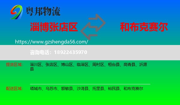 张店区到和布克赛尔物流专线