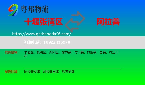 张湾区到阿拉善盟物流专线
