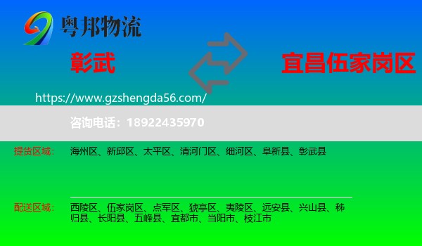 彰武县到伍家岗区物流专线