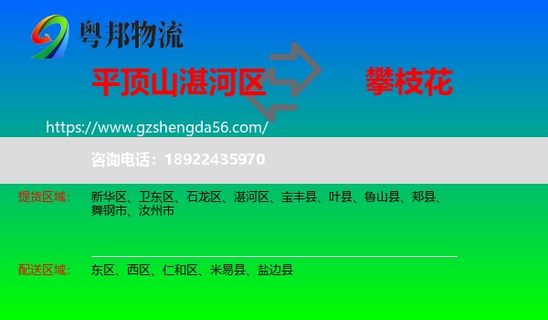 湛河区到攀枝花物流专线