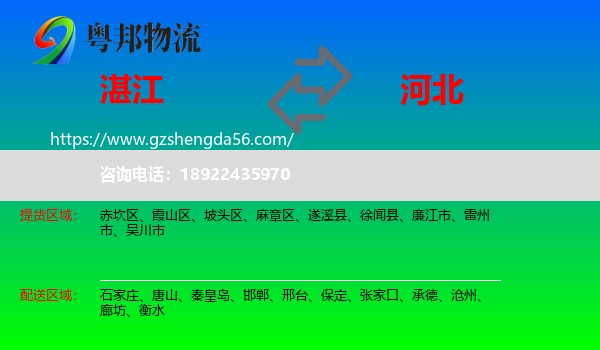湛江到河北物流