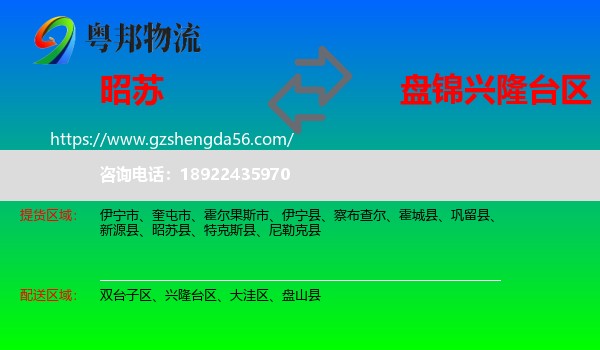 昭苏县到兴隆台区物流专线