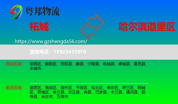 柘城县到道里区物流专线