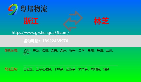 浙江到林芝物流