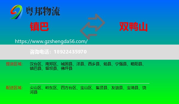 镇巴县到双鸭山物流专线