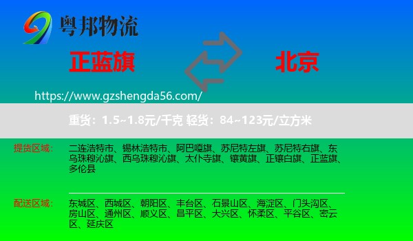 正蓝旗到北京专线