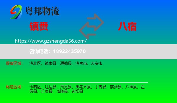 镇赉县到八宿县物流专线
