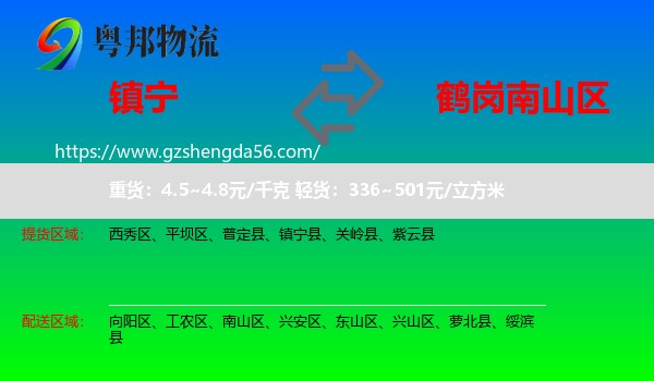 镇宁县到南山区物流专线