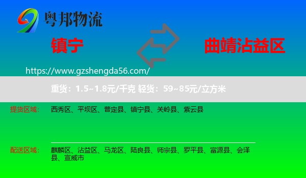 镇宁县到沾益区物流专线