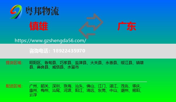 镇雄县到广东物流