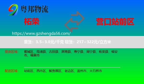 柘荣县到站前区物流专线