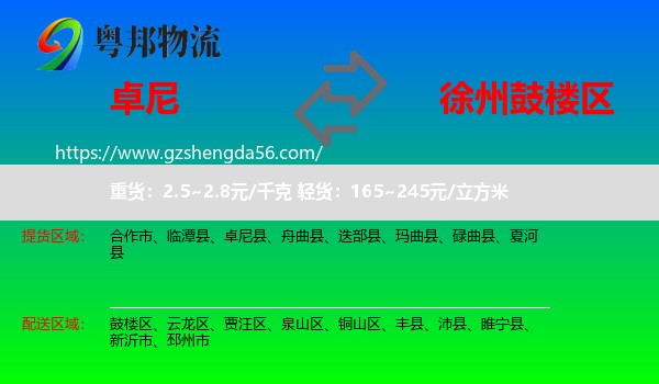 卓尼县到鼓楼区物流专线