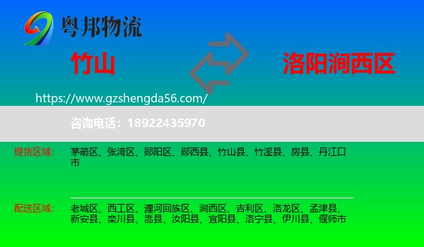 竹山县到涧西区物流专线