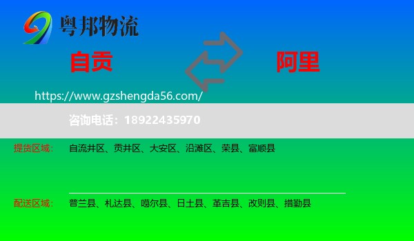 自贡到阿里物流